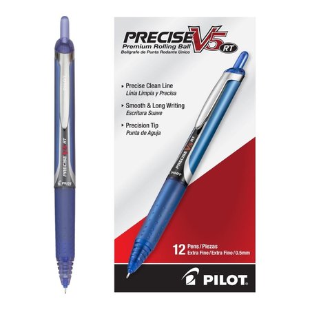 PILOT PIL Precise V5RT Retractable Roller Ball Pen; Navy Blue 13447